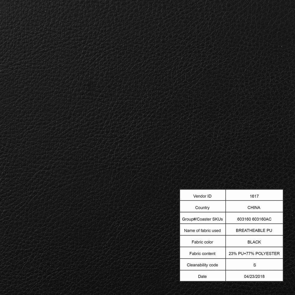 Cullen Bonded Leather Power Motion Sectional, Black - 134" x 122" x 40.50"