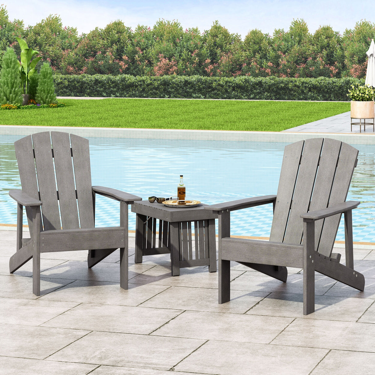Culver Outdoor Adirondack Chairs (Set of 2) by Christopher Knight Home