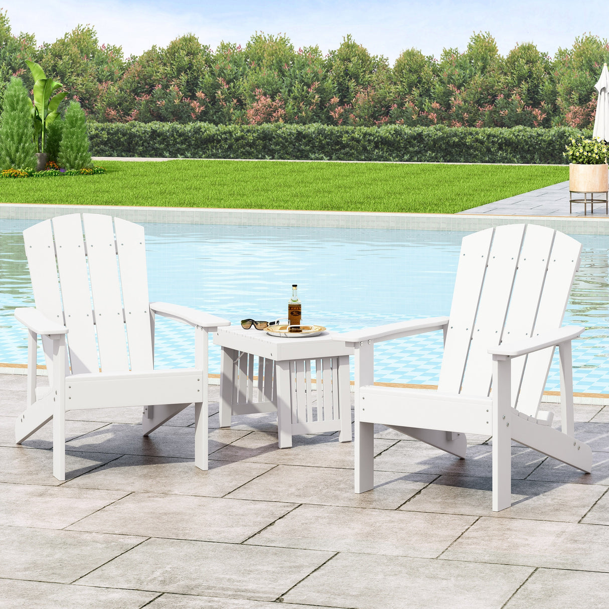 Culver Outdoor Adirondack Chairs (Set of 2) by Christopher Knight Home