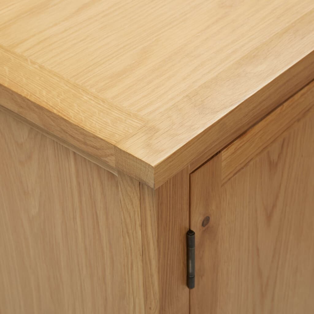Cupboard 17.7"x12.6"x33.5" Solid Oak Wood