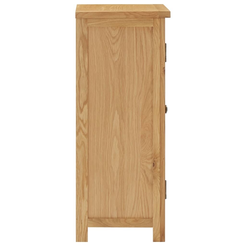 Cupboard 17.7"x12.6"x33.5" Solid Oak Wood