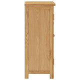 Cupboard 17.7"x12.6"x33.5" Solid Oak Wood