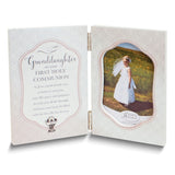 Curata Granddaughter.First Holy Communion Hinged Wooden 3.5x5 Frame with Chalice Boxed