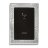 Curata Silver-Plated Hammered Double Border 8x10 Frame