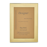 Curata Solid Brass Polished Lacquer-Coated 4x6 Photo Frame