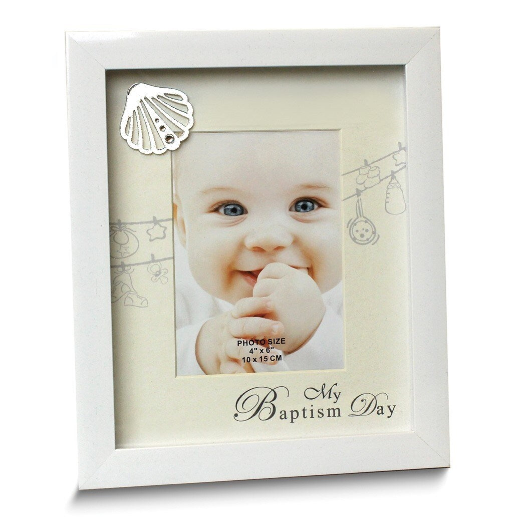 Curata Wooden Shadowbox My Baptism Day 4x6 Frame