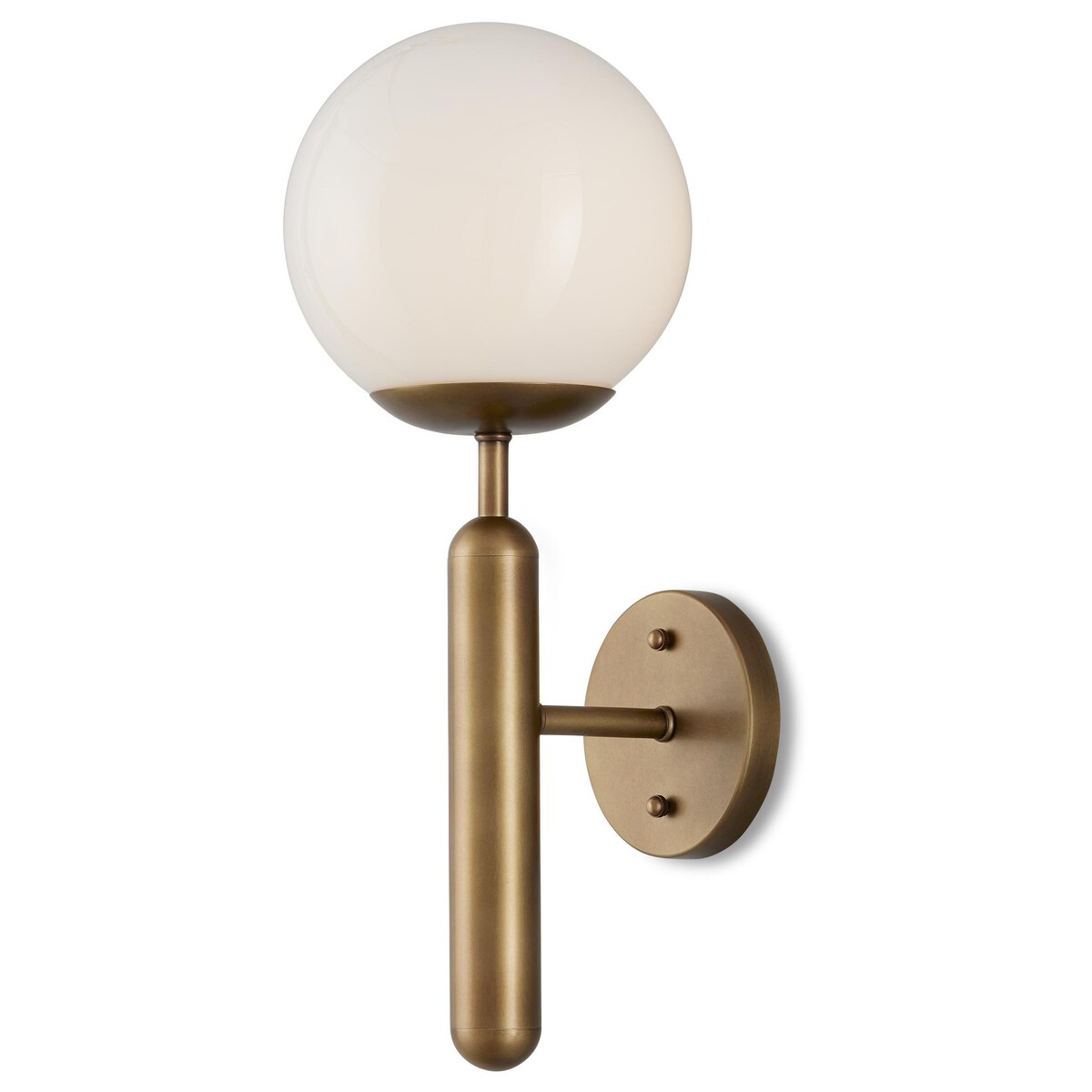 Currey & Company Barbican 1-Light Brass Wall Sconce - 17"h x 6.5"w x 7.5"d