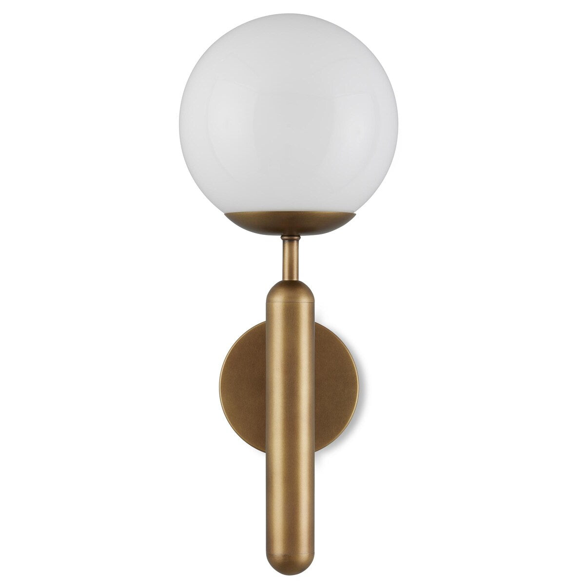 Currey & Company Barbican 1-Light Brass Wall Sconce - 17"h x 6.5"w x 7.5"d
