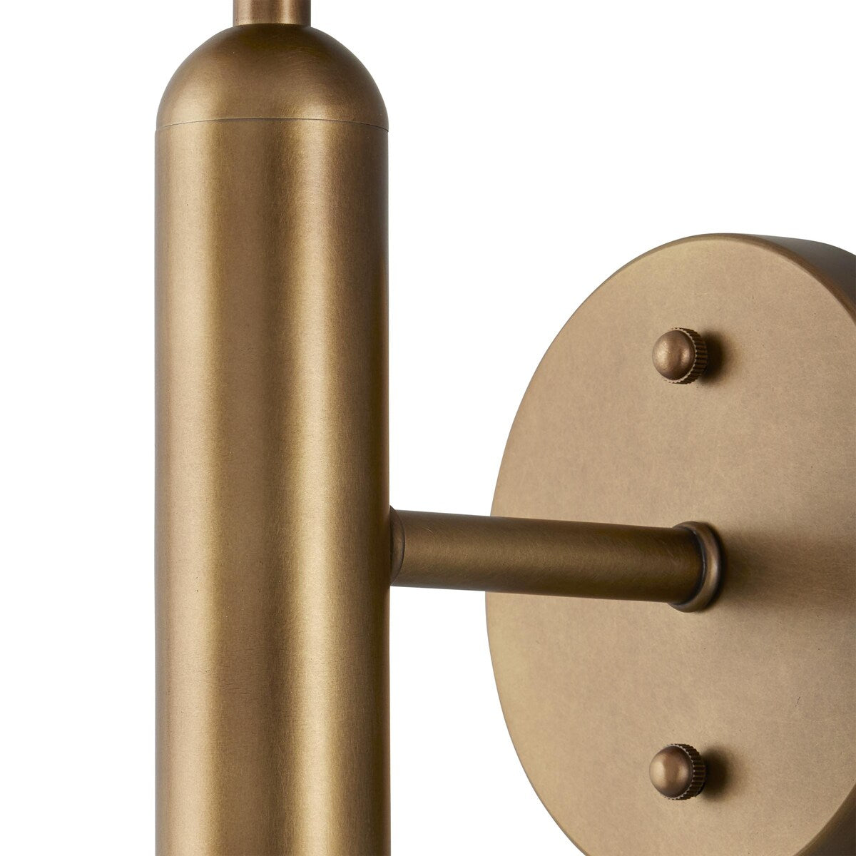 Currey & Company Barbican 1-Light Brass Wall Sconce - 17"h x 6.5"w x 7.5"d