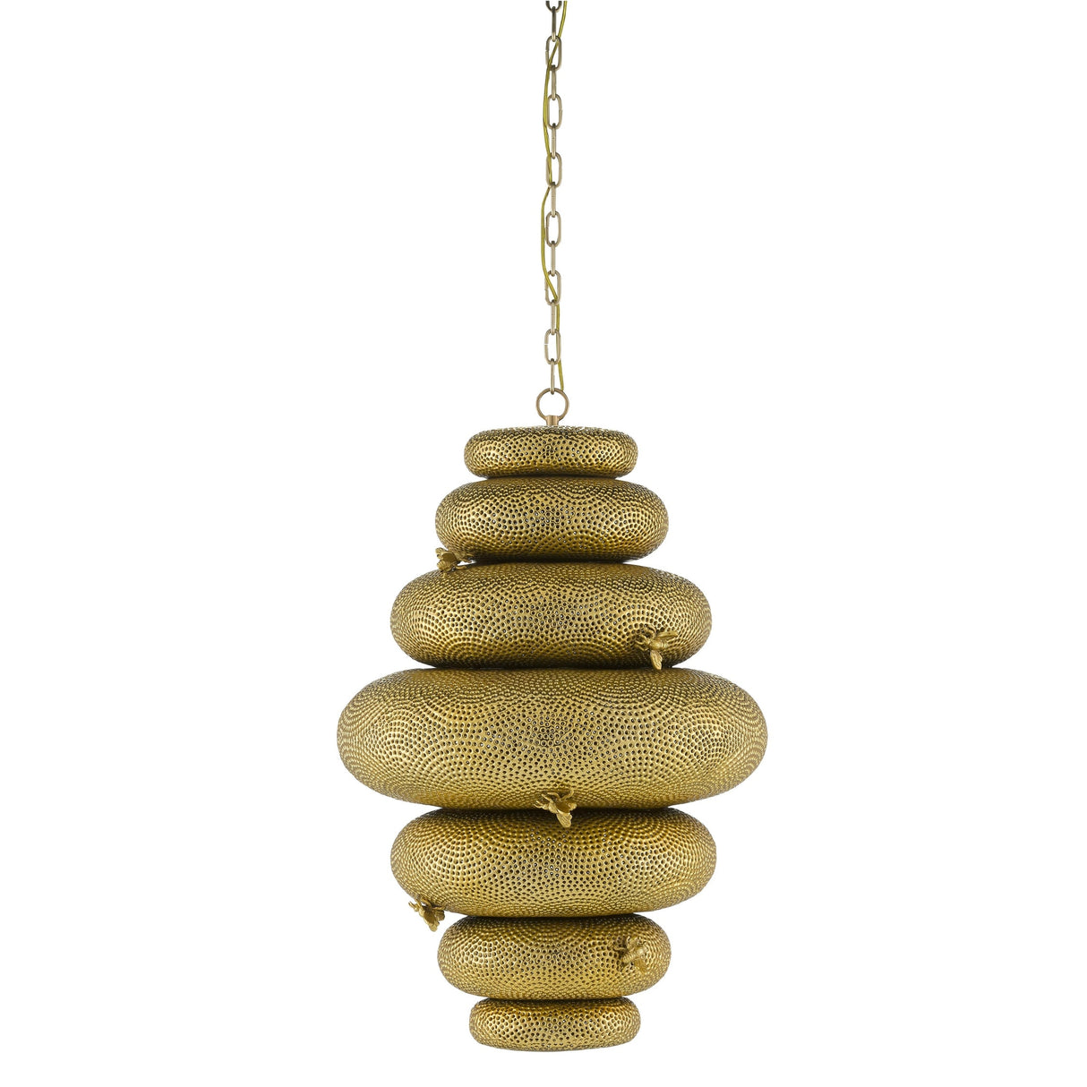 Currey & Company Bee My Honey Gold Chandelier - 31"h x 20.5"dia