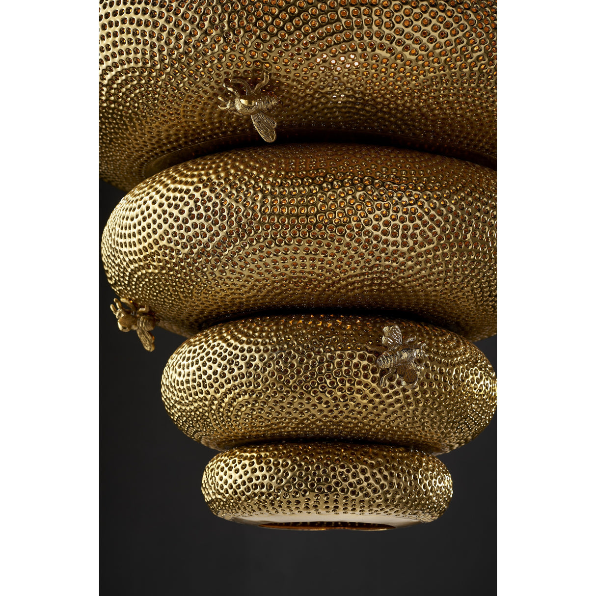 Currey & Company Bee My Honey Gold Chandelier - 31"h x 20.5"dia