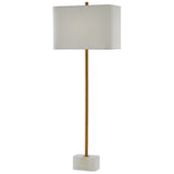 Currey & Company Felix Brass Table Lamp - 39.75"h x 15"w x 8"d