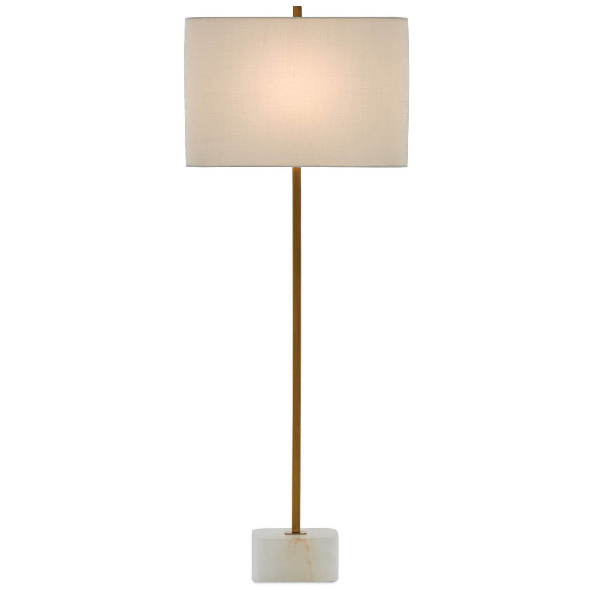 Currey & Company Felix Brass Table Lamp - 39.75"h x 15"w x 8"d
