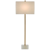 Currey & Company Felix Brass Table Lamp - 39.75"h x 15"w x 8"d