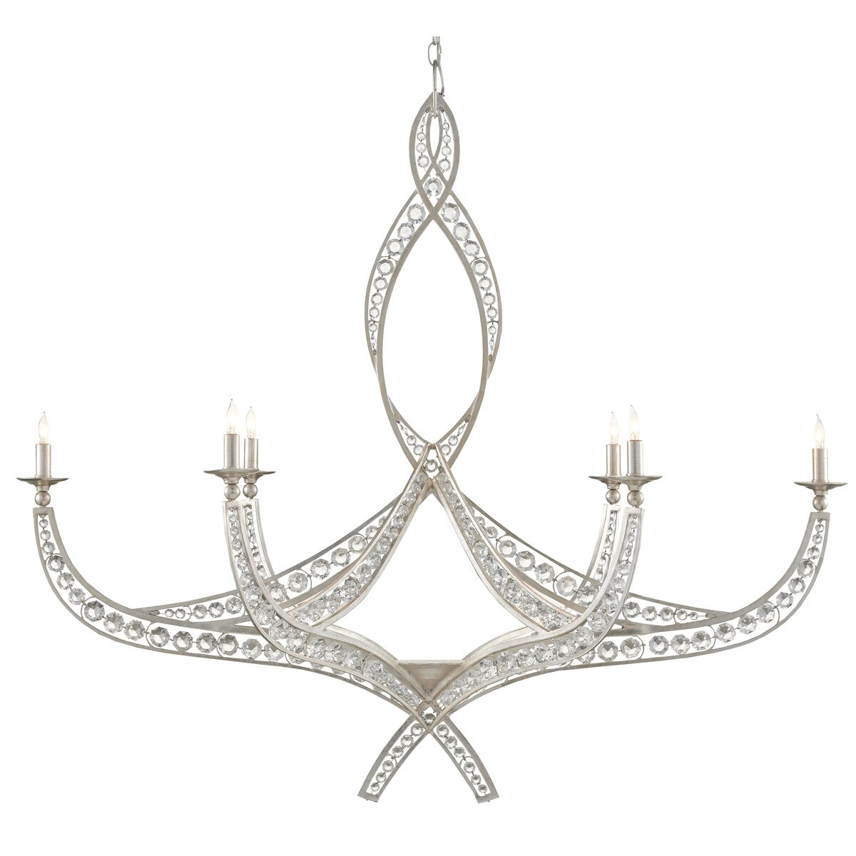 Currey & Company Firebird Chandelier - 48.75"h x 22.25"w x 50.5"d