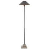 Currey & Company Fudo Black Floor Lamp - 49.75"h x 12"dia.