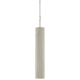 Currey & Company Penfold Silver Pendant - 28"h x 4.5"dia