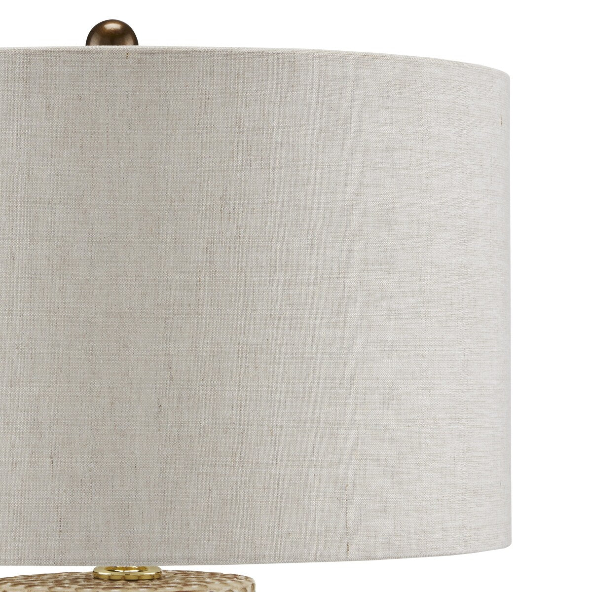 Currey & Company Polka Dot Ivory Table Lamp - 28.25"h x 17"dia