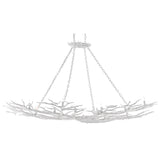 Currey & Company Rainforest White Chandelier - 46.25"h x 74"w x 46.75"d