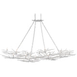Currey & Company Rainforest White Chandelier - 46.25"h x 74"w x 46.75"d