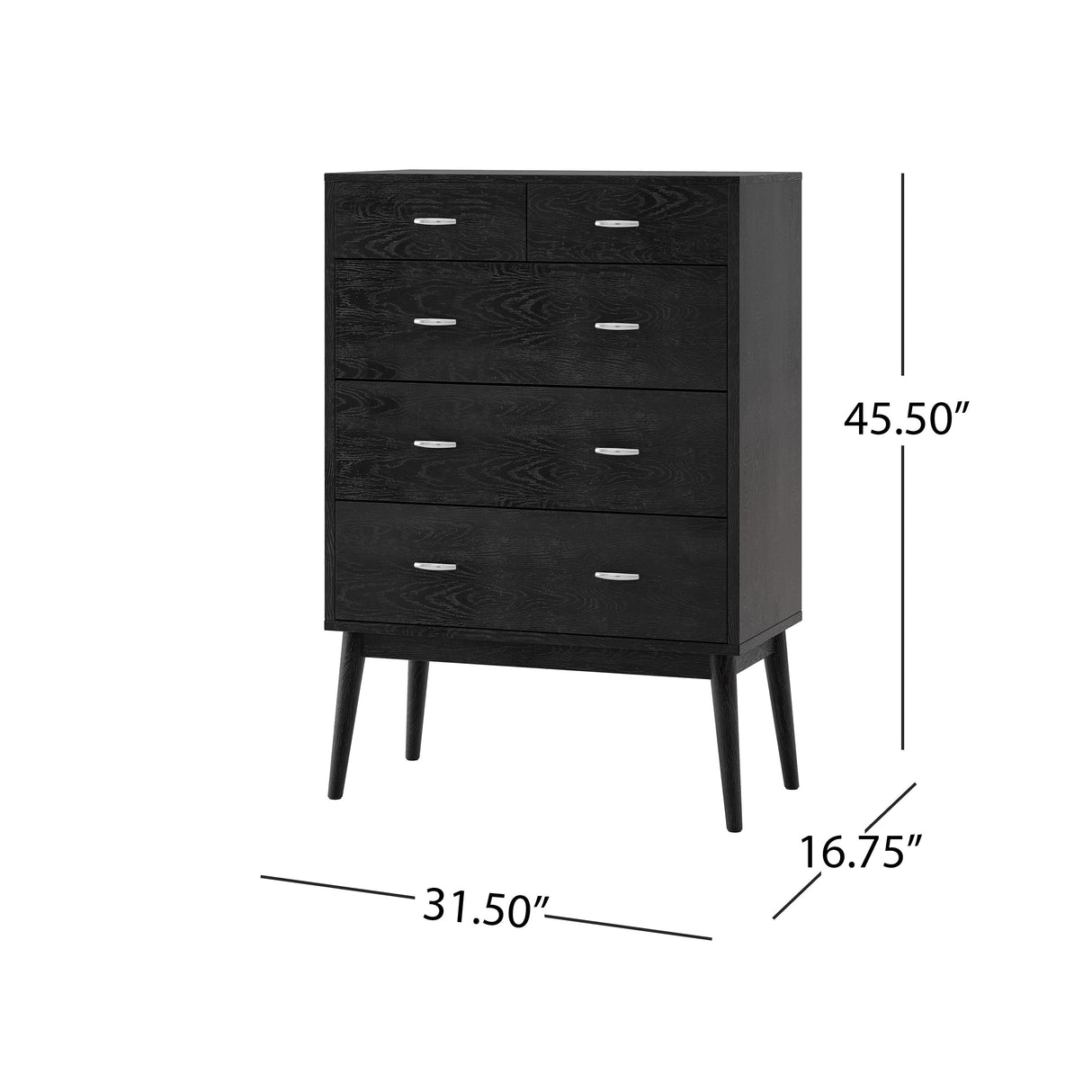 Curtisian 3 Piece 5 Drawer Dresser and Nightstand Bedroom Set by Christopher Knight Home