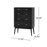 Curtisian 3 Piece 5 Drawer Dresser and Nightstand Bedroom Set by Christopher Knight Home