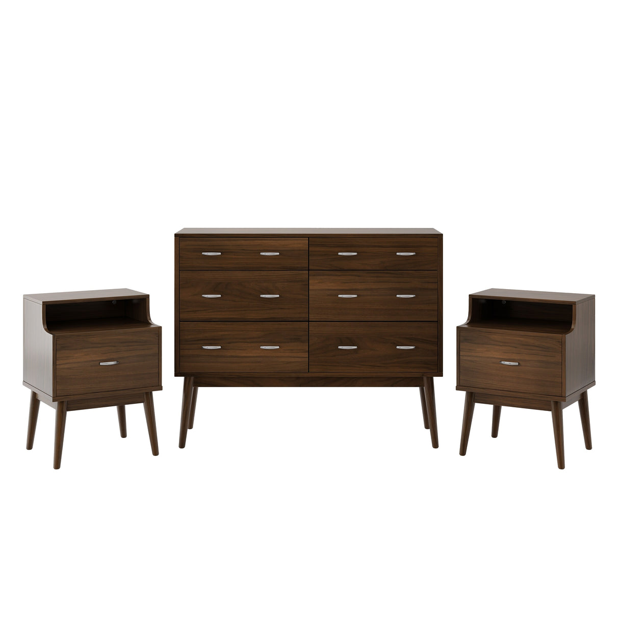 Curtisian 3 Piece Double Dresser and Nightstand Bedroom Set by Christopher Knight Home