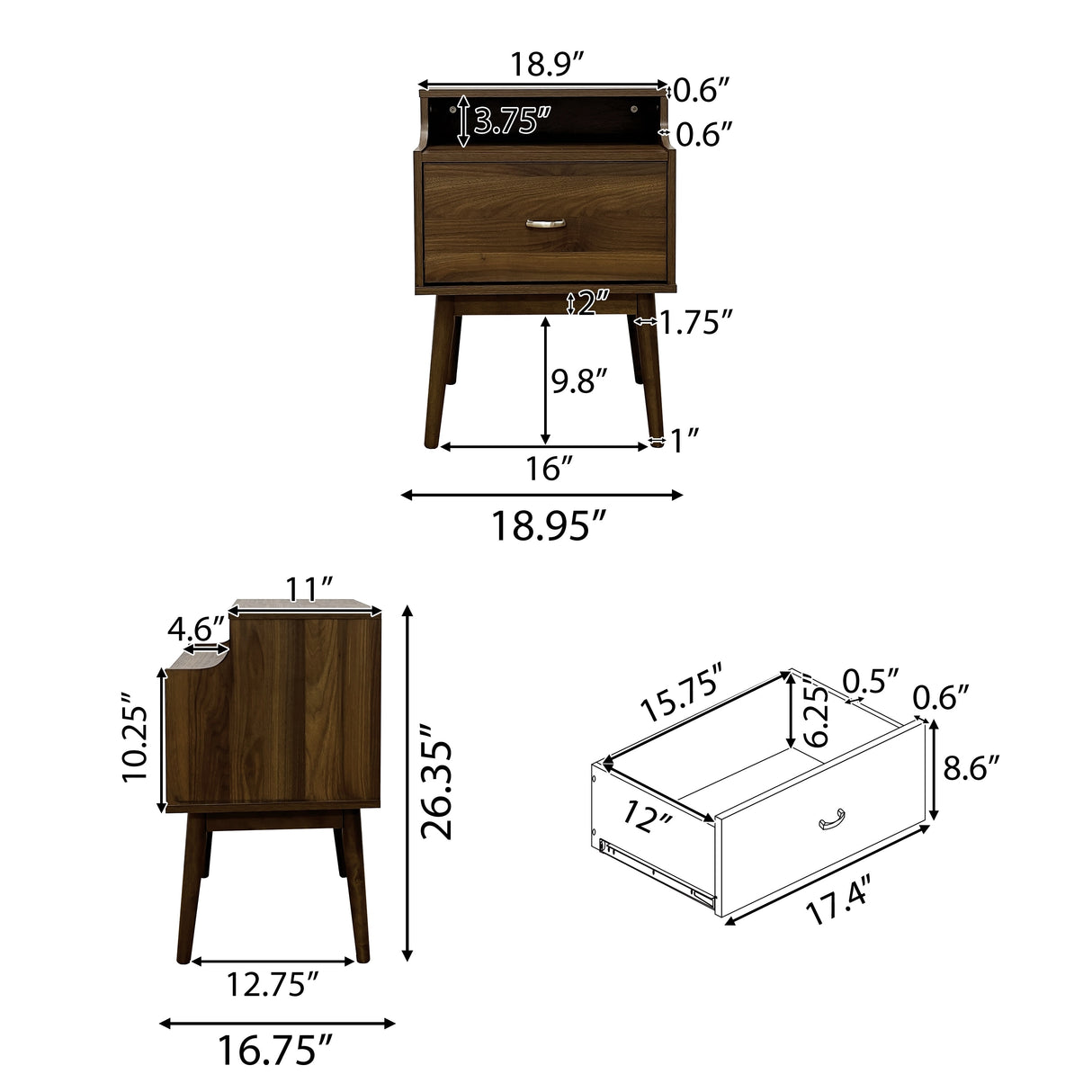 Curtisian Nightstand by Christopher Knight Home