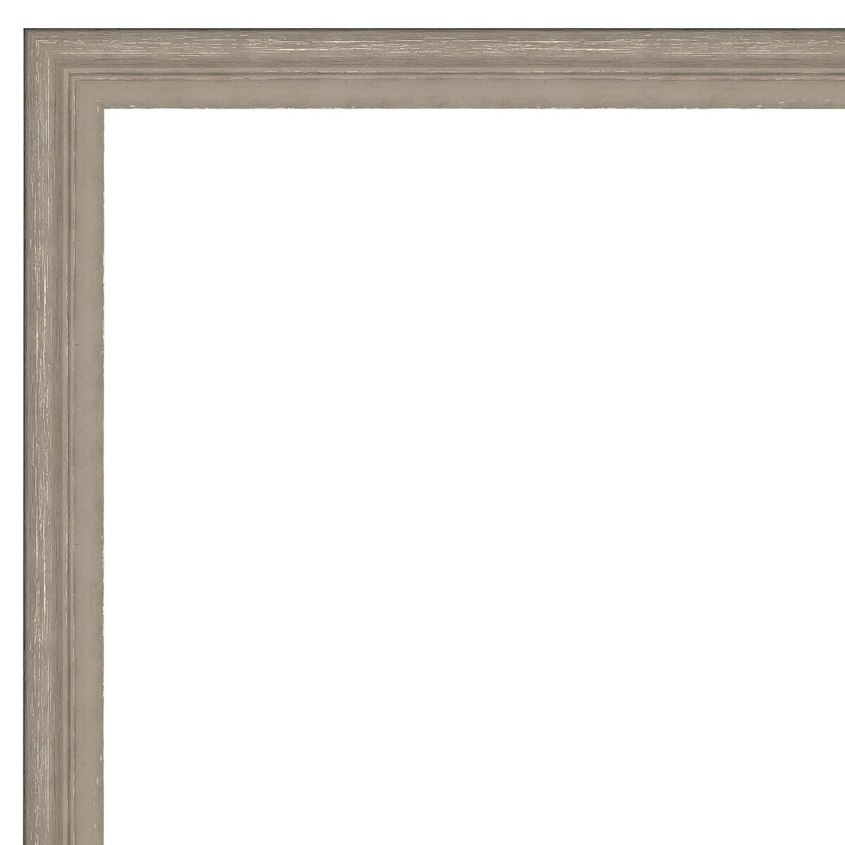 Curve Greywash Wood Framed Natural Corkboard Bulletin Board