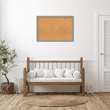 Curve Greywash Wood Framed Natural Corkboard Bulletin Board