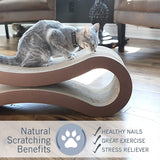 Curved Cat Scratcher Cat Cardboard Furniture Protector Infinity Shape