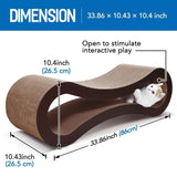 Curved Cat Scratcher Cat Cardboard Furniture Protector Infinity Shape