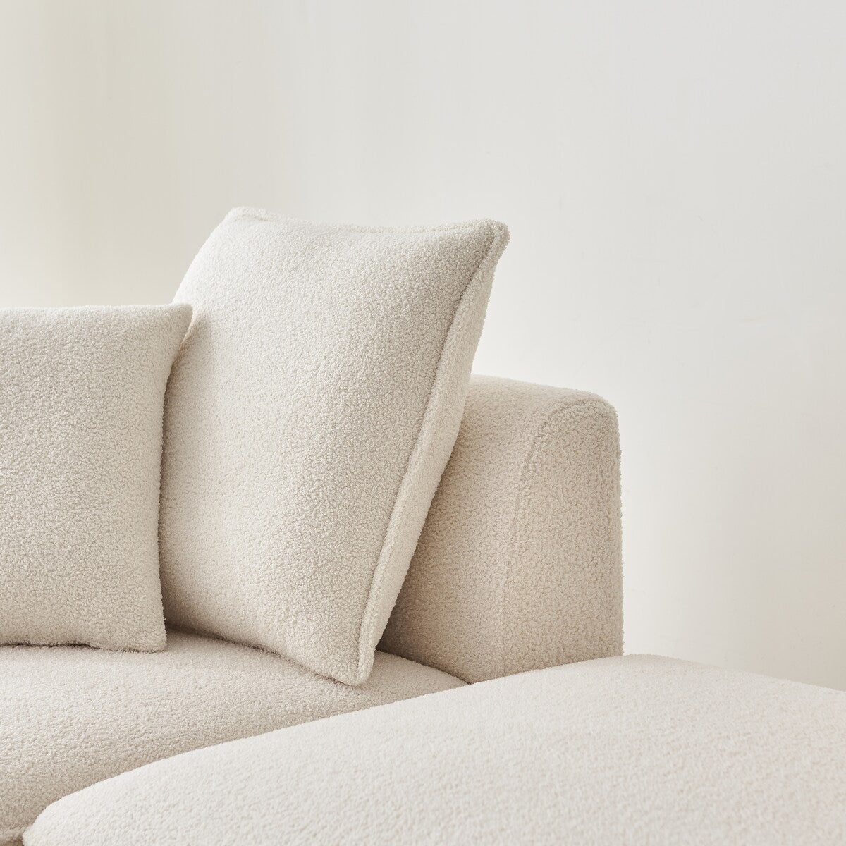 Curved Modular Sectional Sofa, L-Shaped Upholstered Sofa with Chaise