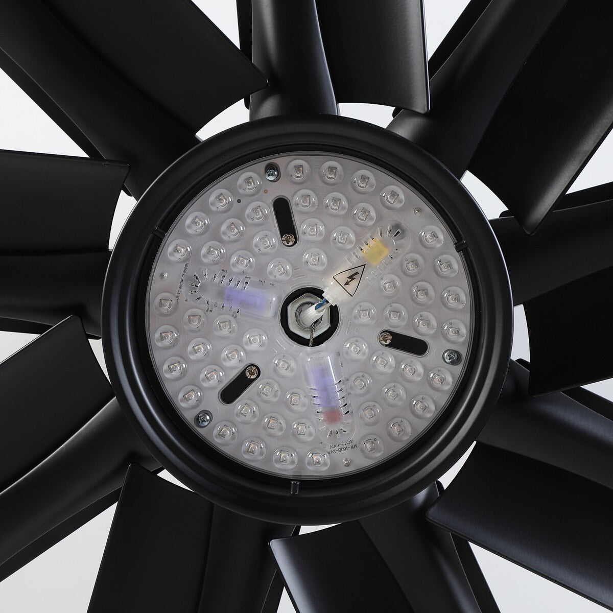 Cusp Barn 84'' Super Large Black Reversible 6 Speed Ceiling Fan with Light and Remote Control in Any Indoor or Outdoor Area