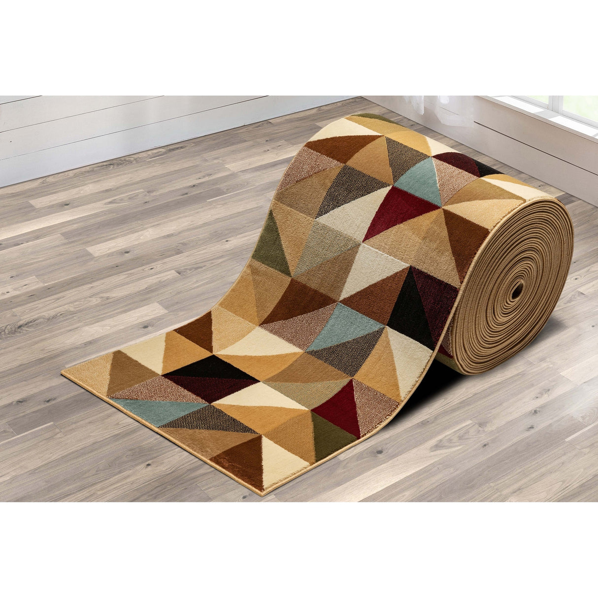 Custom Size Runner 27 Inches Wide Barclay Modern Geometric Stair Rug