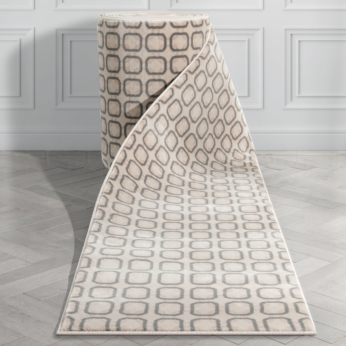 Custom Size Runner Baldwin Carter Glam Modern Geometric Stair Rug