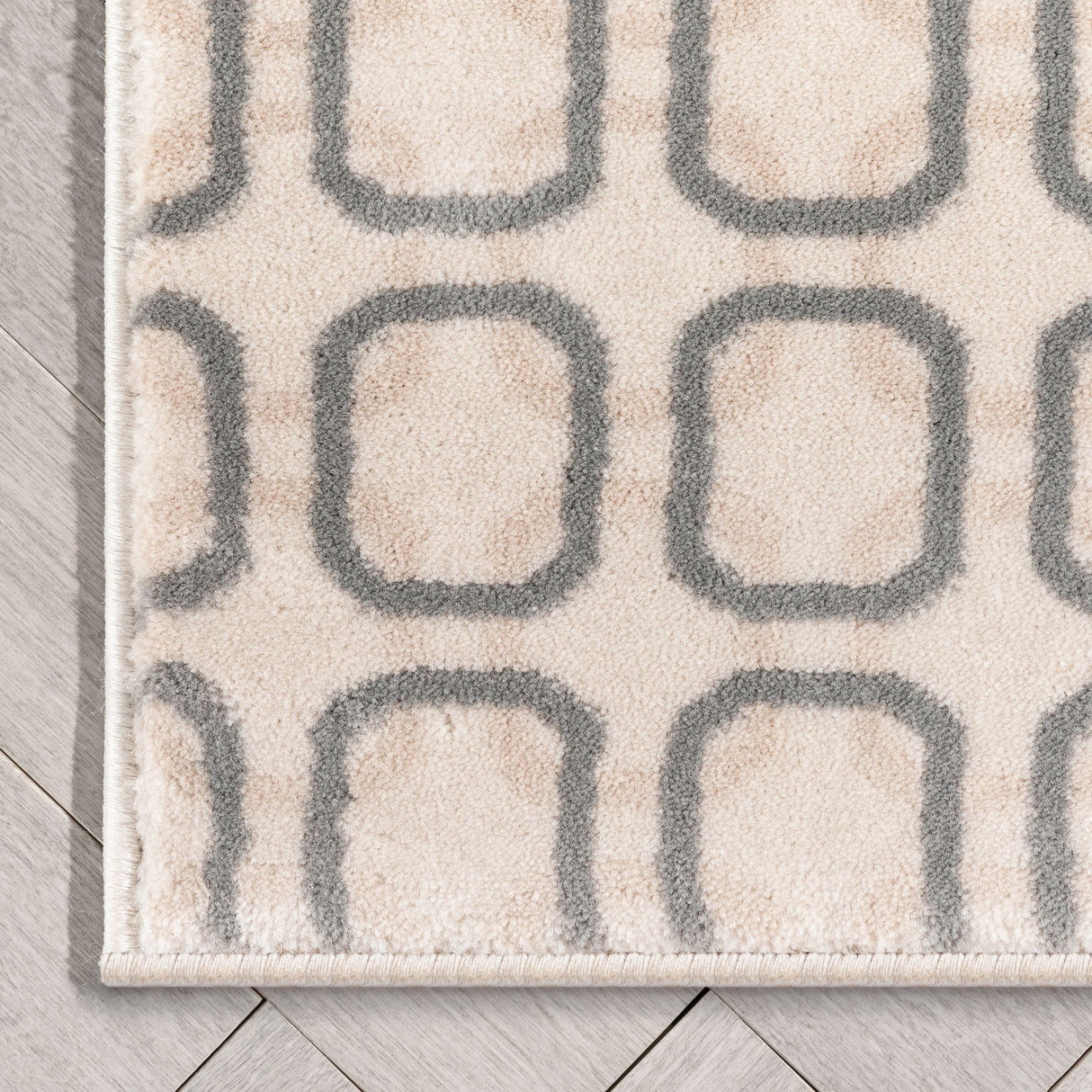 Custom Size Runner Baldwin Carter Glam Modern Geometric Stair Rug