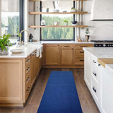 Custom Size Solid Design 26 Inch Wide Non-Slip Stair Runner Rug