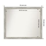 Custom Wall Mirror, 32-in side, Dove Greywash Narrow Framed Wall Mirror - Dove Greywash Narrow