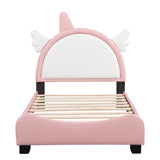 Cute Twin Size Upholstered Bed