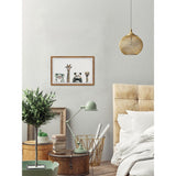 'Cute and Cuddly' Framed Painting Print - Multi-Color