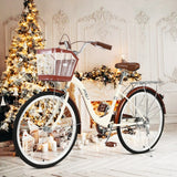 Cycling 26 Inch Classic Bicycle Retro Bicycle Beach Cruiser Bicycle Retro Bicycle