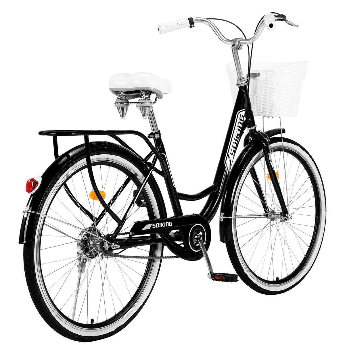 Cycling 26 Inch Womens Comfort Bikes Beach Cruiser Bike Single Speed Bicycle Comfortable Bicycle