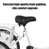 Cycling Adult Tricycle 1/7 Speed 3 Wheel For Shopping W/ Installation Tools