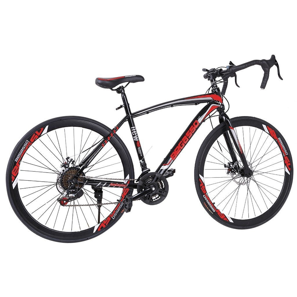 Cycling Begasso Simanos Aluminum Full Suspension Road Bike 21 Speed Disc Brakes/ 700c