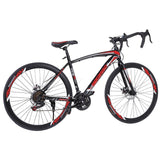 Cycling Begasso Simanos Aluminum Full Suspension Road Bike 21 Speed Disc Brakes/ 700c