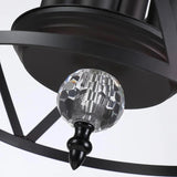 Black Island Pendant Lighting Cylinder Lantern Chandelier 3 Light, Modern LED Hanging Ceiling Light