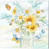Cynthia Coulter 'Daisy Days clean' Canvas Art (Set of 2)