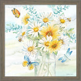 Cynthia Coulter 'Daisy Days clean' Framed Art (Set of 2)