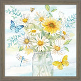 Cynthia Coulter 'Daisy Days clean' Framed Art (Set of 2)